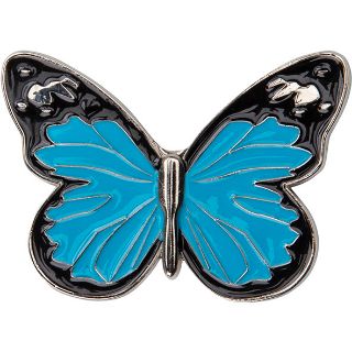 Obrázek z Magnet motýl  modrý kov 5cm (12) 